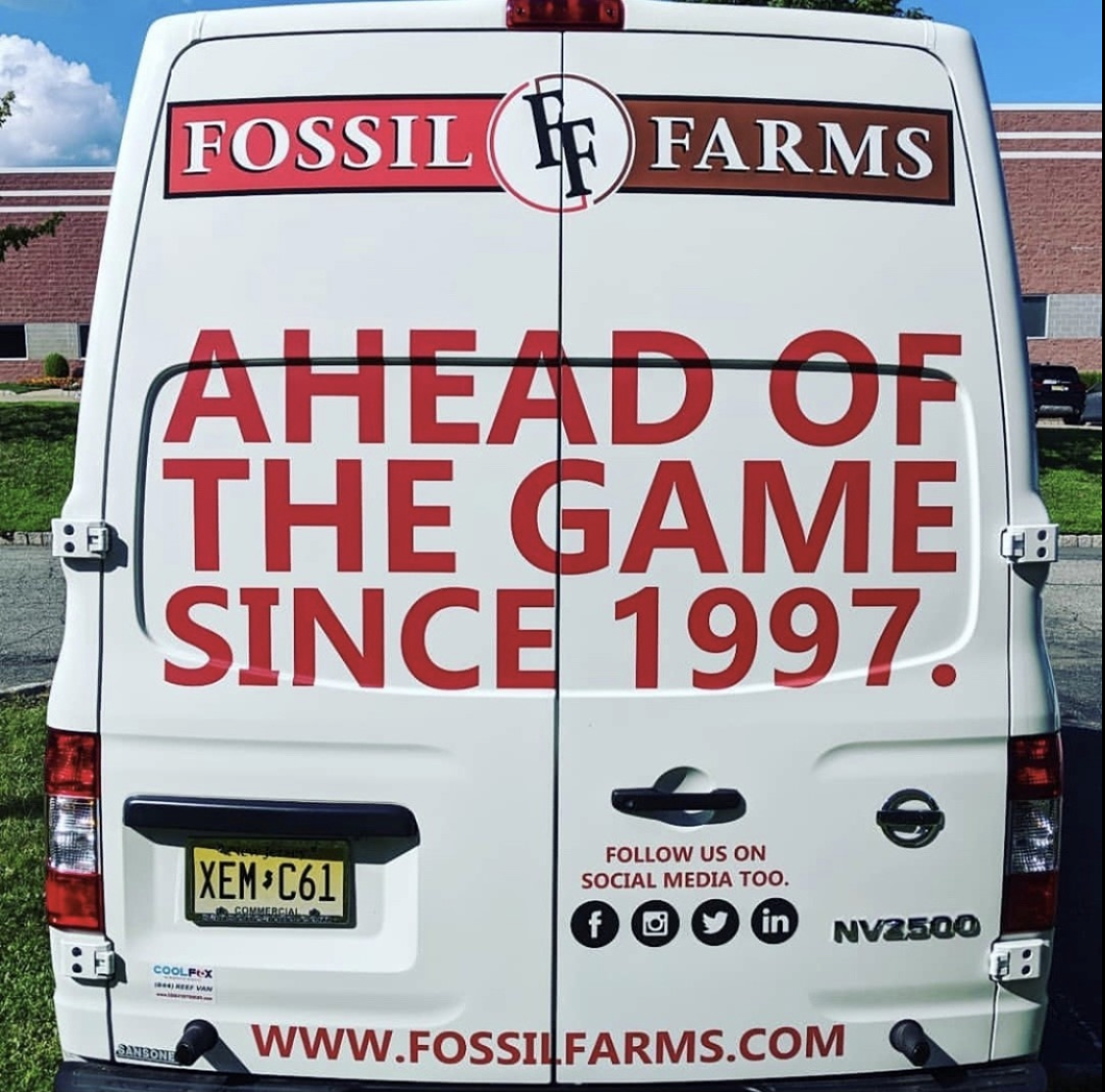 Fossil Farms Vehicle Wrap Back